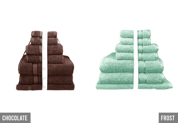 Kingtex Seven-Piece Bath Towel Set - 10 Colours Available