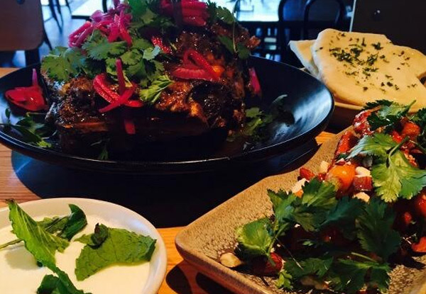 $68 for a Whole Lamb Shoulder, Naan Bread, Yoghurt Dip & Harissa Carrots - for up to Four People (value $120)