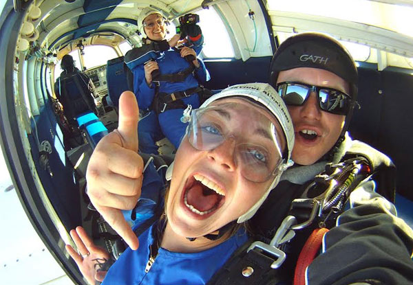$195 for a 9,000 ft Tandem Skydive, $225 for 13,000 ft & $325 for 16,500 ft (value up to $425)
