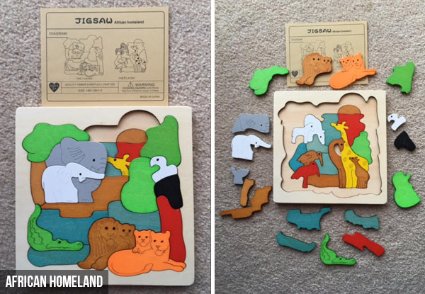 $10 for a Multi Layer Wooden Jigsaw - Nine Options Available