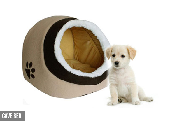 $20 for a Cosy Medium Pet Cave Bed or $25 for a Large Padded Bed