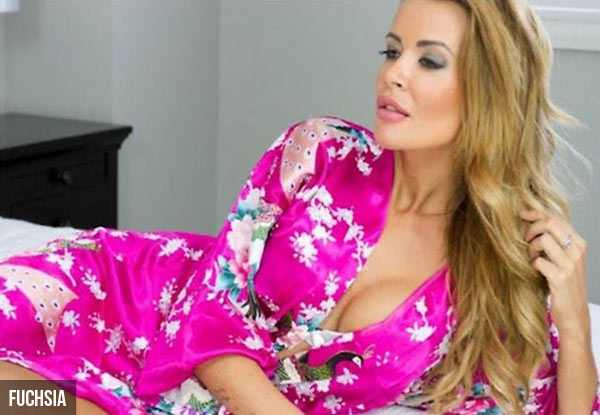 $24 for a Luxurious Soft Satin Kimono – Nine Colours Available