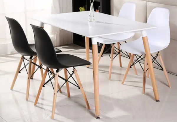 Dining Table & Four Chairs Set