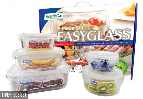$37 for a Five-Piece EasyLock Glass Container Set, or $43 for a 16-Piece BPA Free Plastic Set