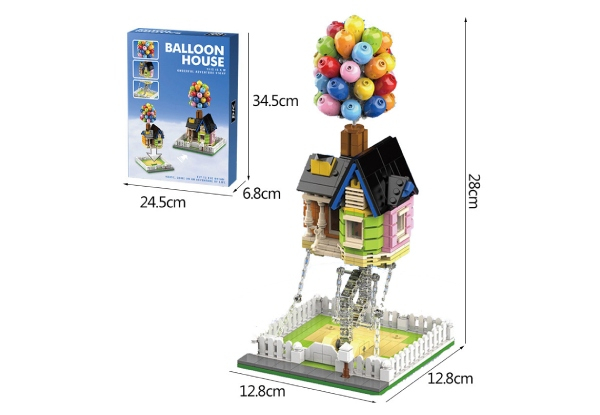 635-Piece Balloon House Building Kit
