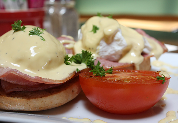 $20 for Two Bacon or Spinach Eggs Benedicts