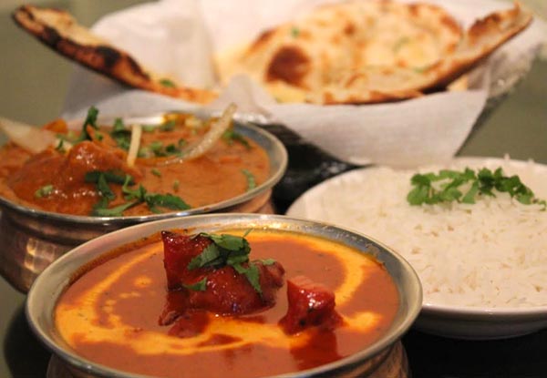 $19 for Any Two Curries, Two Naan Breads & Rice to Takeaway