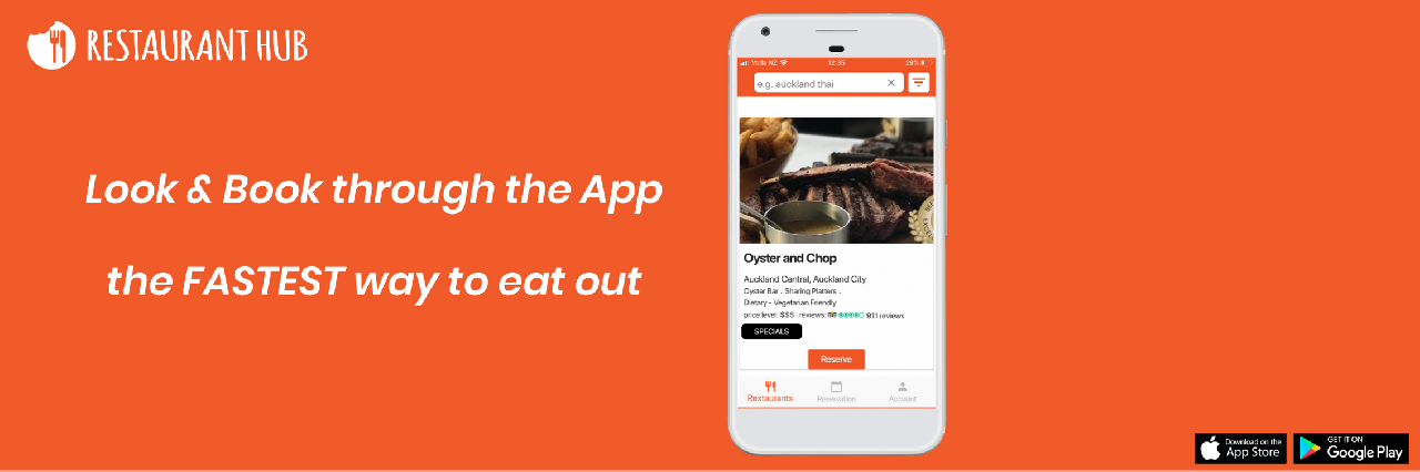 Look and book through the app