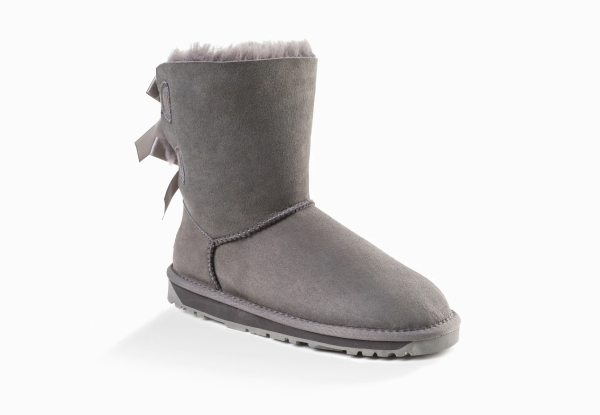 Ozwear Ugg Water-Resistant Classic Bailey Bow Boots - Three Colours & Six Sizes Available