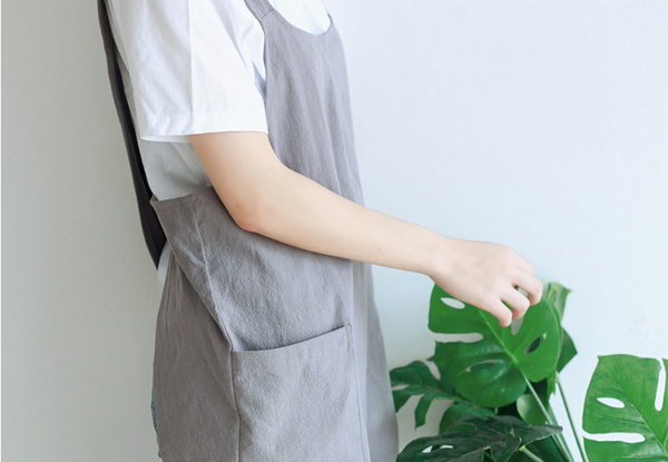 Kitchen Cross Back Apron with Pockets - Three Colours Available