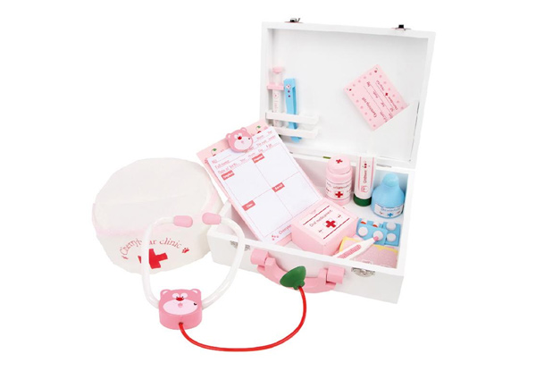 $32 for a Wooden Kids' Medicine Cabinet Set, or $64 for Two