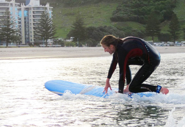 $39 for a Two-Hour Beginner Surf Lesson incl. Board, Wetsuit Hire & an Extra 30 Minutes Surfing After the Lesson (value up to $80)