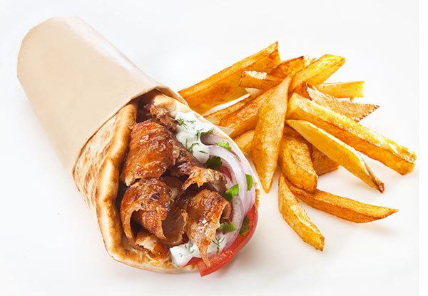 $12.50 for a Large Kebab, Large Fries & Large Drink - Available Seven Days (value up to $19.20)
