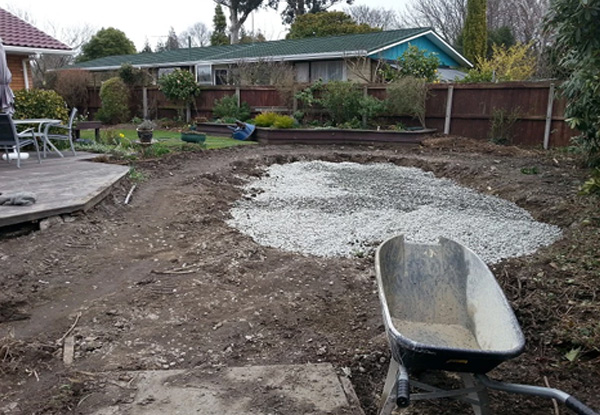 $105 for Two Hours of Digger Hire incl. a Driver for Section Excavations, Clean Up or Landscaping
