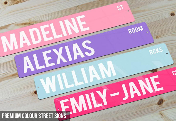 Personalised Metal Street Sign - Two Options Available