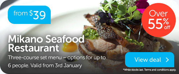 Three course set menu at Mikano