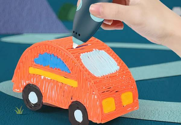 Kids 3D Pen Low-Temperature Printing Set - Two Colours Available & Option for Pen Filament Refill