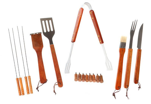 $25 for a 19-Piece Stainless Steel BBQ Set