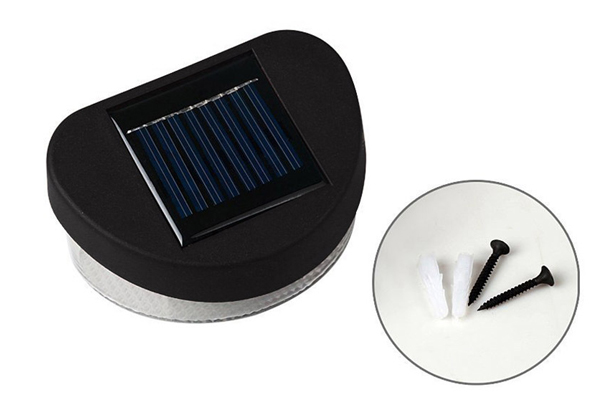 $19 for a Four-Pack of Outdoor Solar Powered LED Fence Lights