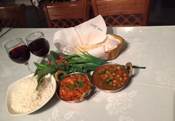 $29 for Any Two Curries & Rice with Two Glasses of Wine or Beer