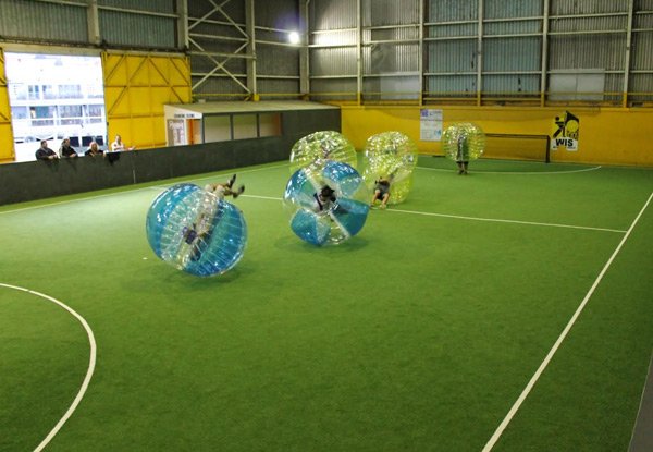 $120 for a One-Hour 5 v 5 Bubble Soccer Game incl. Court Hire, Bubble Suits & Referee