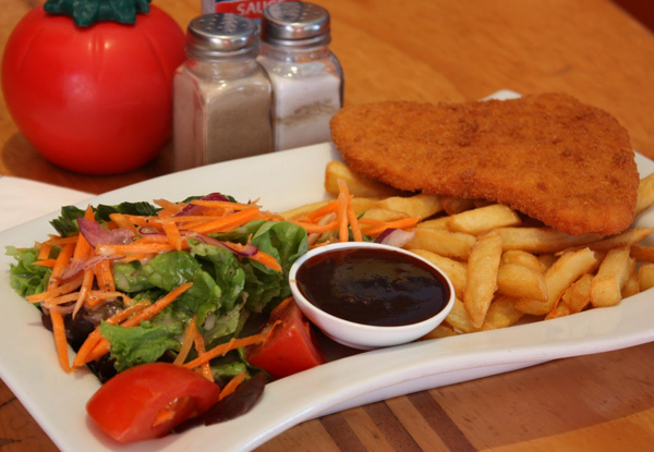 $19.50 for Two Chicken or Beef Schnitzel Meals (value up to $39)