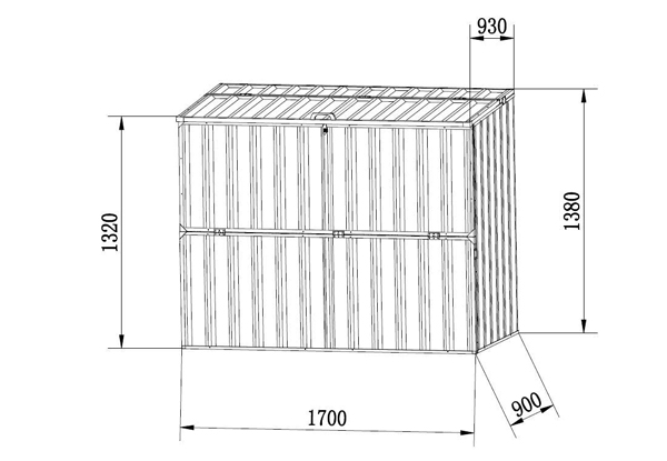 $159 for a Galvanised Steel Hinged Double Door Storage Shed