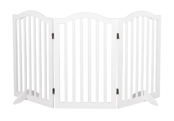 PaWz Wooden Pet Gate Fence Barrier - Two Options Available