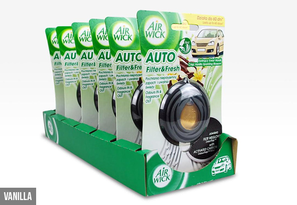 $32.99 for a Six-Pack of Airwick Car 'Filter and Fresh' - Two Scents Available