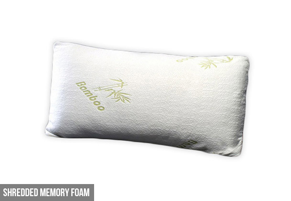 From $20 for a Shredded Bamboo Memory Foam Pillow
