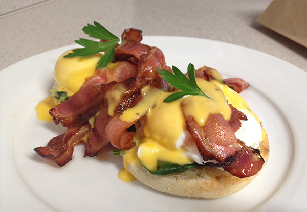 $19 for Eggs Benedict or Hot Griddle Cakes for Two People (value up to $32)