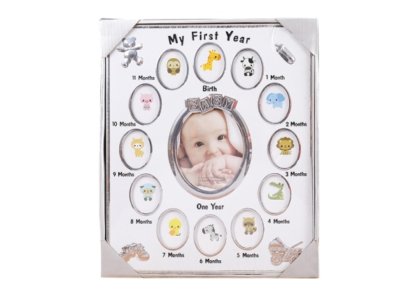 My First Year Photo Frame - Four Colours Available