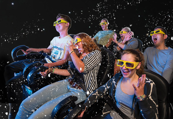 $39 for One-Hour Unlimited Pass incl. Vortex 12D Motion Thrill Rides, Popcorn & Slushy Combo & Hero Blast or Xtreme Laser Tag (value up to $83)