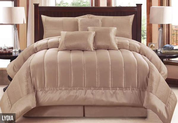 $95 for a Seven-Piece Comforter Set – Three Styles Available