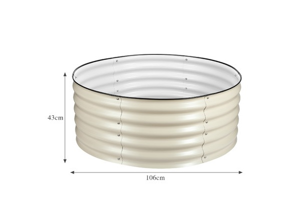 Round Raised Garden Bed - Two Colours Available