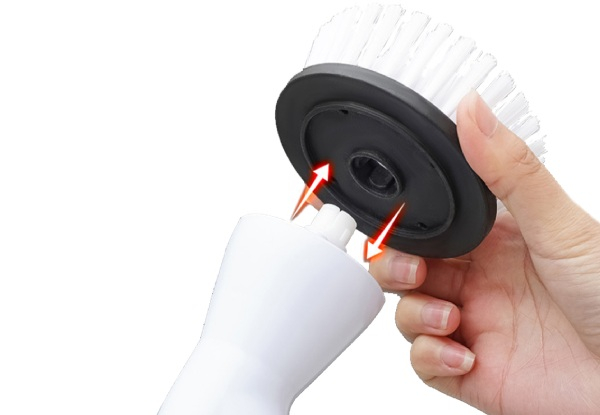 Electric Spin Scrubber with Six Replaceable Brush Heads