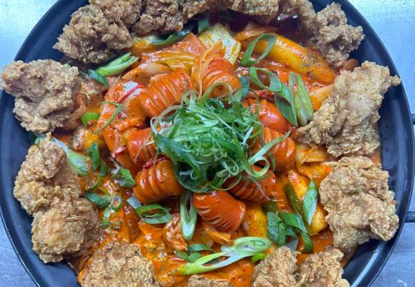K-Culinary Delight for Two - Experience the Best of Korean Cuisine with Chi-Maek (Beer & Korean Fried Chicken) - Option for Rose Tteokbokki or Army Pot Combo