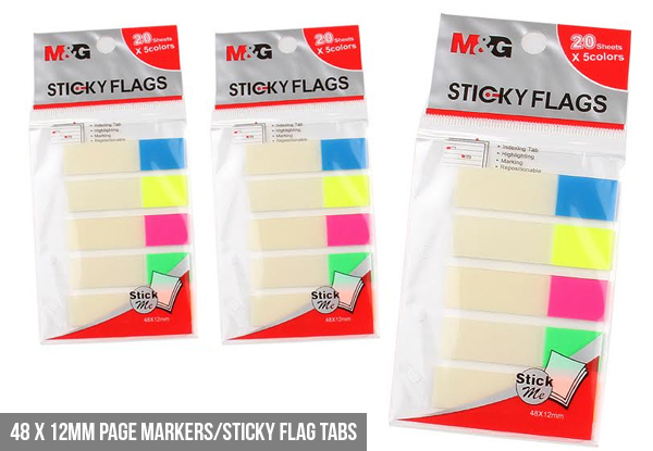 $9 for a Six-Pack of Page Markers & Sticky Flags or from $7 for a Six-Pack of Sticky Notes & Mixed Packs – Eight Options Available with Free Delivery Nationwide