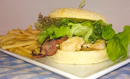 $20 for Two Gourmet Chicken Burgers with Fries (value up to $39)