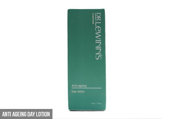 $9.99 for a Dr Lewinn's Anti Ageing Day Lotion or Tinted Moisturiser (RRP $39.95)