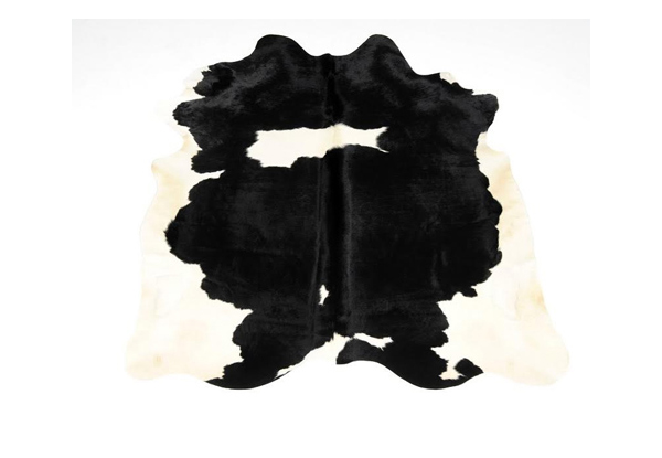 $499 for a Large Genuine Black & White Cow Hide Rug