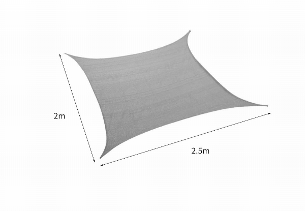 Mountview Sun Shade Sail Cloth - Available in Two Colours & Four Sizes