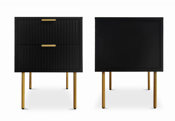 Two-Drawer Nightstand - Two Colours Available