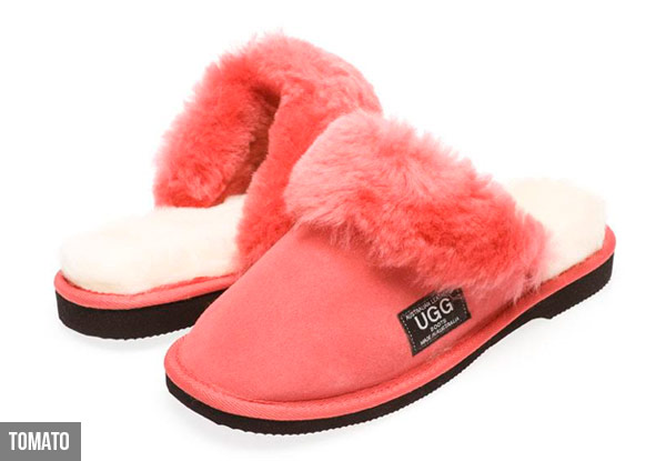 $69 for a Pair of Unisex UGG Fur Trim Scuffs – Available in Three Colours