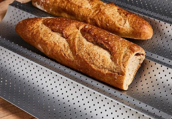 Non-Stick Baguette Baking Tray - Available in Two Colours & Option for Two-Pack