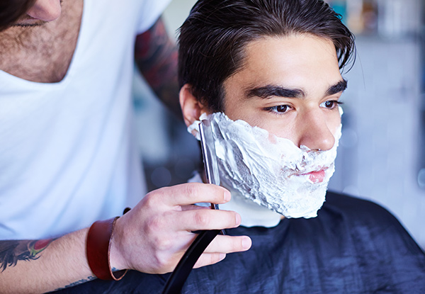 From $12 for Men's Cut & Beard Design or Wet Shave with Options (value up to $65)