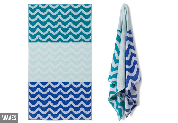 From $34 for a Canningvale Luxury Cotton Velour Beach Towel incl. Nationwide Delivery (value up to $109.95)