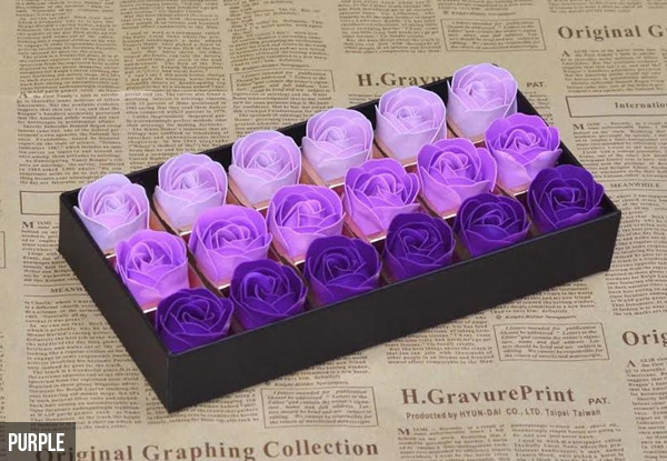 $17 for an 18-Piece Rose Soap Gift Box Set