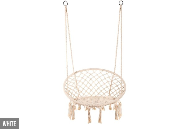 Nordic Handmade Macrame Swing Hammock Chair - Three Colours Available