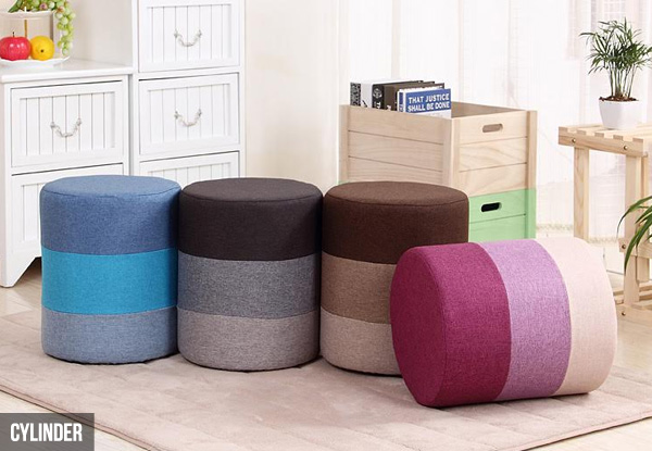 $19.90 for a Colourful Fabric Footstool